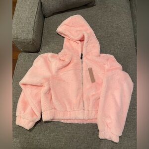 Pink fuzzy sweater
